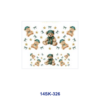 oly-408ad57584e1712f0c7900cd64b5c6c2 Wholesale 2/4/8pcs Christmas Bear Theme Mini Cup Keychain Sticker