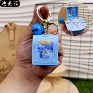 Folding dollhouse magic school bag-blue