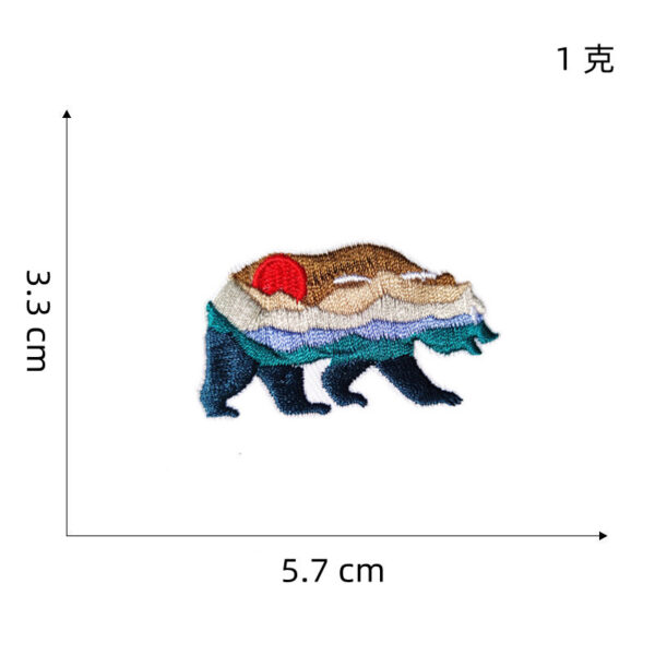 oly-40a7a5e2fbca6baba5b1cdf191b7e732 Wholesale VSCO Style Embroidered Patches - Colorful Beach Theme Cloth Stickers for Clothing DIY Fashion Accessory