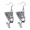 Wholesale Vintage Egyptian Queen Drop Earrings Gold Alloy Electroplated Party Wear Jewelry Accessory