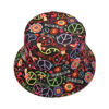 oly-40bf16dc39b7c8b0f257dfa9ff73d8ac Wholesale Peace Pattern Reversible Bucket Hat Stylish Sun Protection Hat for Casual Summer