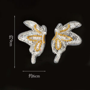 Type b white background butterfly [pair] a105