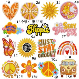 Hippy Cloth Sticker Combination 15 Pack