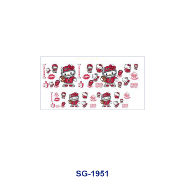 Wholesale 8pcs Sports Sign Print Pattern 3oz Cup Stickers Wrap OLY Exclusive