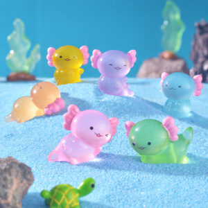Wholesale Yellow Resin Hexagonal Dragon Fish Tank Decorative Night Light Ornament for Home Decor