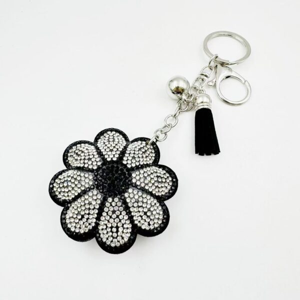 Wholesale Modern Sunflower Rhinestone Keychain Bag Charm for Wedding Gift