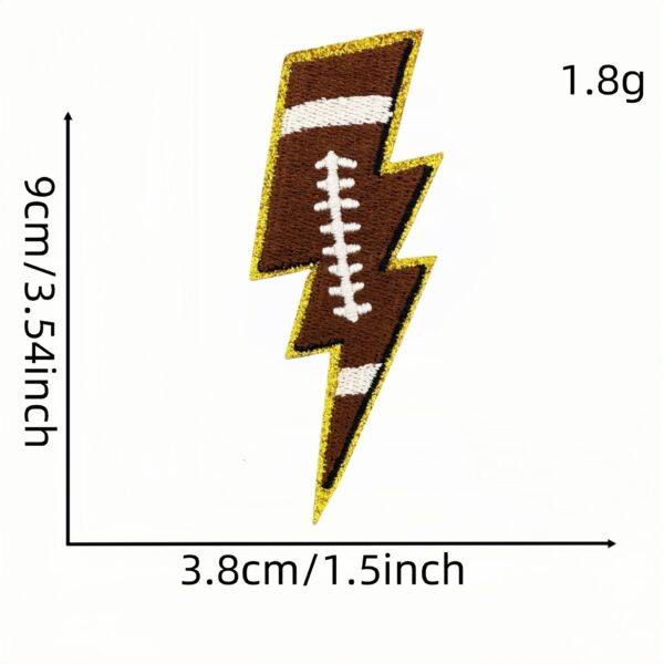 oly-41192cc1ce5ae717216e2a739d6e74d9 Wholesale Rugby Embroidered Patch Iron-On Gold Edge Decorative Cloth Badge for Clothing Bags Fashion Accessory Resale
