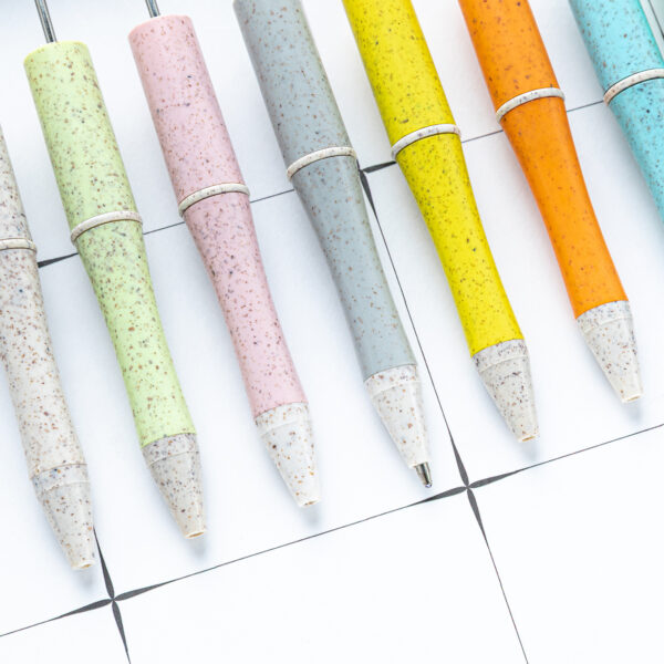 oly-412a92e9ca5fa22c0dca8b883a6a1152 Wholesale Wheat Straw Beaded Pen Creative DIY Craft Writing Pen Eco Friendly Office Stationery Gift Boutique Resale