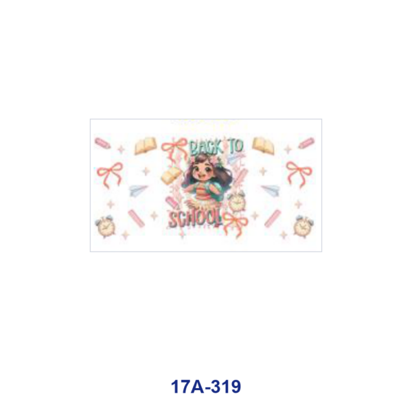oly-412e66bcdeced4054a10d52fd33ad550 Wholesale 5pcs Back To School BOW Theme Cartoon Schoolgirl Character Book Pencil Alarm Clock Mixed Decor Prints 16oz Cup UV DTF Wraps OLY Exclusive