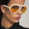 oly-41407820efa02473e8c51a5081665806 Wholesale Trendy Double Beam Sunglasses UV400 Black Frame Grey Lens Sun Protection Unisex