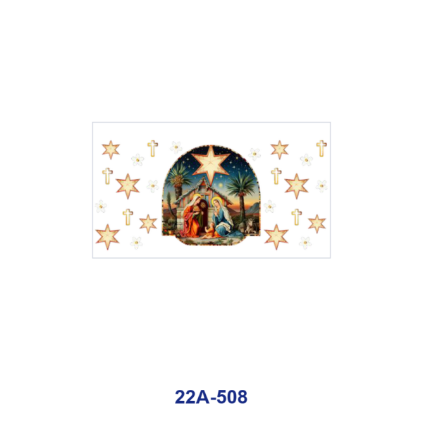 oly-4157ac1d9749949c4b89806e8131b340 Wholesale 5pcs Vintage Handpaint Golden Star Moon Countryside Figure Mixed Decor Prints 16oz Cup UV DTF Wraps