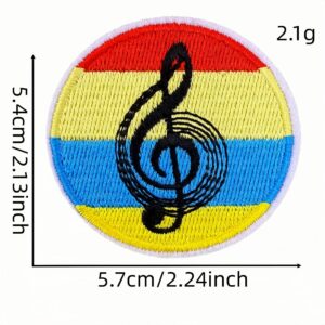 Musical note cloth sticker 18#