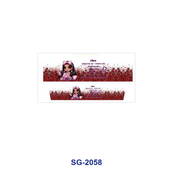 oly-41732e74da114387d8643adc43390a52 Wholesale 8pcs Mixed Zodiac Horoscope Girl Print 3oz Cup Stickers Wrap OLY Exclusive
