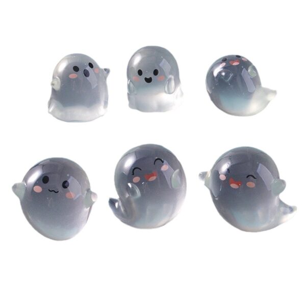 Wholesale Halloween Glow-in-the-Dark Ghost Resin Decorative Accent for Car Dashboard or Garden, Gift Resale