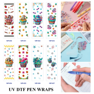 Wholesale 2/8/16pcs UV DTF Stickers Tropical Cupcake Jungle Sea Animal Summer Patterns Pen and Bookmark Stickers