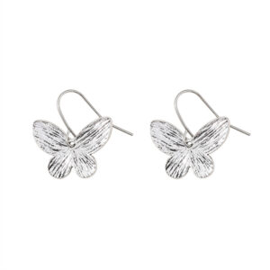 Simple silver butterfly (texture) (fg007)