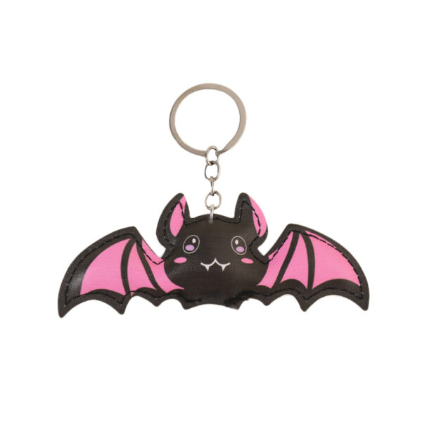 Wholesale Metal Pink Bat Keychain Decorative Gift for Everyday Use