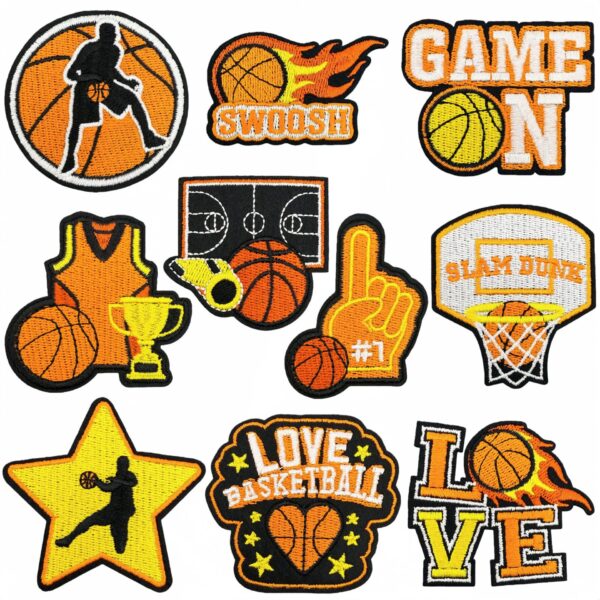 oly-41be6ad8ec7784c4c418042d8e081a4c Wholesale Basketball Embroidered IronOn Patch Polyester Thread Decorative for Clothing Bags Fashion Accessory