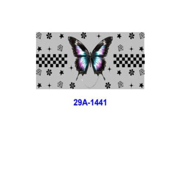 Wholesale 16oz Colorful Butterfly Cup DTF Wraps