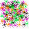 Wholesale Colorful Plastic Spider Decorations for Halloween Party Resale Supplies