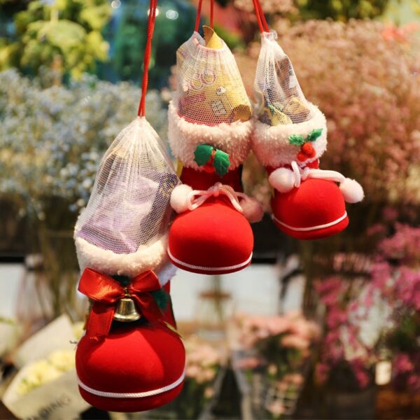 oly-42069bb94a30331d3ebbc62ba1d2042d Wholesale Handmade Christmas Stocking Candy Boots Holiday Gift Decor