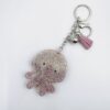 Wholesale Sea Cartoon Octopus Crystal Rhinestone Keychain Zinc Alloy Bag Charm Gift