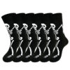 oly-420da3b0916e79da36d6594593e35842 Wholesale Polyester Cotton Mid Calf Socks Halloween Skeleton Claw Cartoon Print Unisex Casual Fashion Socks