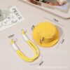 oly-424aeecece023547fad86c0db32bfe6c Wholesale Fisherman Hat Style Corduroy Mini Pouch Casual Keychain Bag Charm
