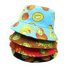 oly-4256115694199c491ebc3776df90b6b0 Wholesale Trendy Reversible Kiwi Print Fisherman Hat Sun Protection Unisex Casual Fashion Accessory
