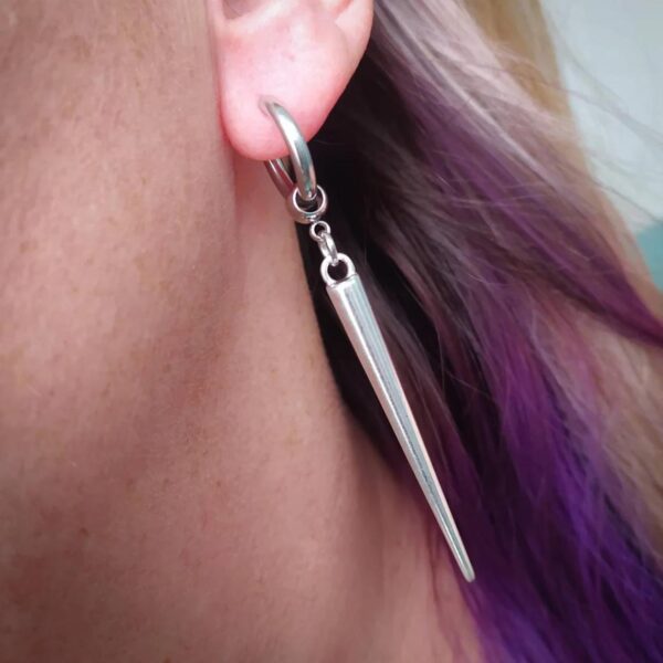 Wholesale Gothic Geometry Cone Pendant Earrings Alloy Electroplated Fashion Accessory for Resale