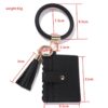 Wholesale American Country Style PU Leather Tassel Bracelet Keychain Card Holder Fashion Accessory Gift for Everyday Wear