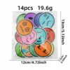 oly-426ee54d7d58c416a2c2951f8036c00d Wholesale Cartoon Expression Embroidered Patches Round Iron-On Stickers for Caps Bags Clothing Craft Supply