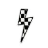 oly-429482f7da969937abd53acdb6daf660 Wholesale Black White Plaid Embroidered Patches Set - Star Lightning Heart Design Fashion Accessory for DIY Clothing Decor