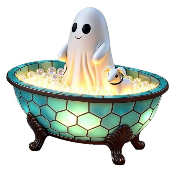 Wholesale Resin Ghost Bathtub Nightlight Halloween Party Decor Ornament Gift