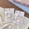 oly-42a6f79cf4ca2a2130026b0806464285 Wholesale ABS Plastic Hair Clips Set Spring Rabbit Design Cute Fashion Accessory for Girls