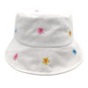Wholesale Floral Embroidery Bucket Hat Sun Protection Summer Outdoor Hat for Women Beach Gift Boutique Resale
