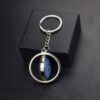 oly-42c918b63739682688ba1c6ee5263cf8 Wholesale Glow in the Dark Zinc Alloy Round Keychain Custom Photo for Housewarming Gift Decorative Accessory
