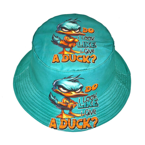 Wholesale Trendy Cartoon Duck Print Bucket Hat Sun Protection Everyday Wear