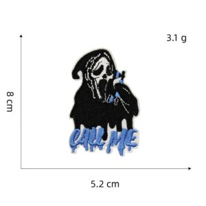 Skull cloth patch 1#