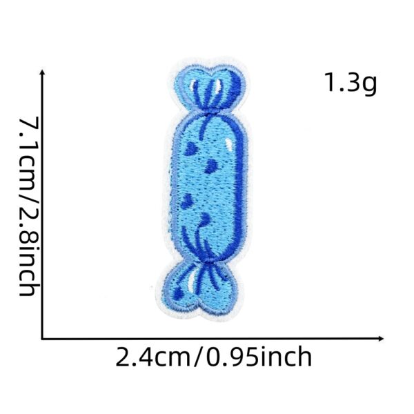 Wholesale Fresh Blue Embroidered Cartoon Patches Iron On Decorative Accent for Clothing and Crafts