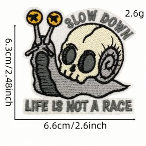 Cartoon skull cloth sticker 5 #