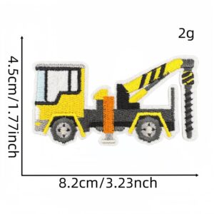 Yellow engineering vehicle cloth sticker 2#
