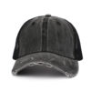 Wholesale Washed Curved Brim Baseball Cap with Ponytail Opening  Mesh Summer Sun Hat for Women, Adjustable, Boutique Resale