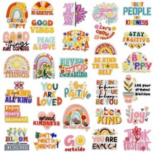 Wholesale Trendy Colorful English Letter Polyester Patches Heat Glue Fashion Accessory for Bags