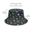 oly-435422a499131f5db8241984c00b9790 Wholesale Spaceship Pattern Bucket Hat Double Sided Sun Protection Unisex Outdoor Hat for Men Women