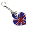 oly-4375ab988167412b44ac176c17ef53fd Wholesale Rhinestone Heart Bag Charm Keychain with Tassel, Decorative Car Key Accessory