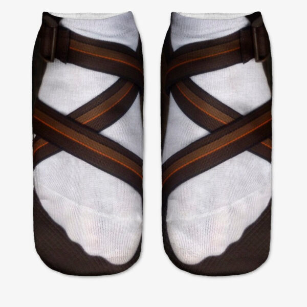 oly-4383cd787ede82b28e39c4e7a0319835 Wholesale 3D Flip Flop Printed Socks Geometric Pattern Breathable Polyester Cotton Party Fashion Socks for Kids