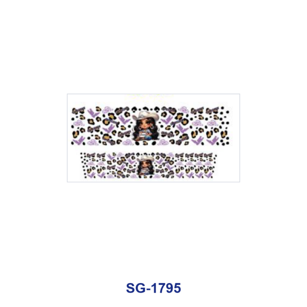 oly-43887e3641d0017b4ddc2944aa4a7906 Wholesale 8pcs Western Cowgirl & Cute Decor Pattern 3oz Cup Stickers Wrap OLY Exclusive