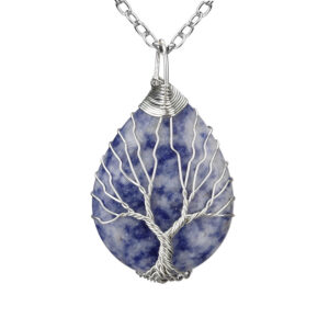 Lapis gold water drop (large size 3x4cm)