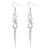 oly-43a6bd09917a6f30a36ef1f9e57ac2d9 Wholesale Y2K Vintage Double Ring Earrings for Women Zinc Alloy Punk Style Fashion Jewelry Accessory